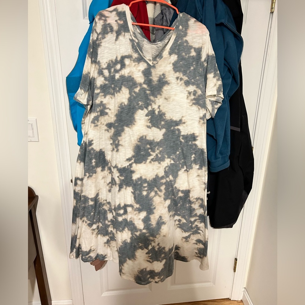 Sonoma 3x long tie dye t-shirt dress